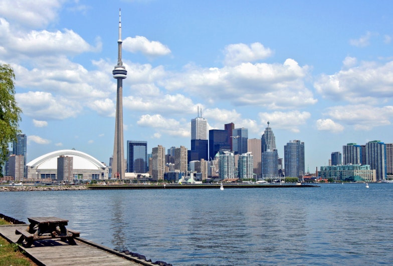 Toronto Skyline from island park