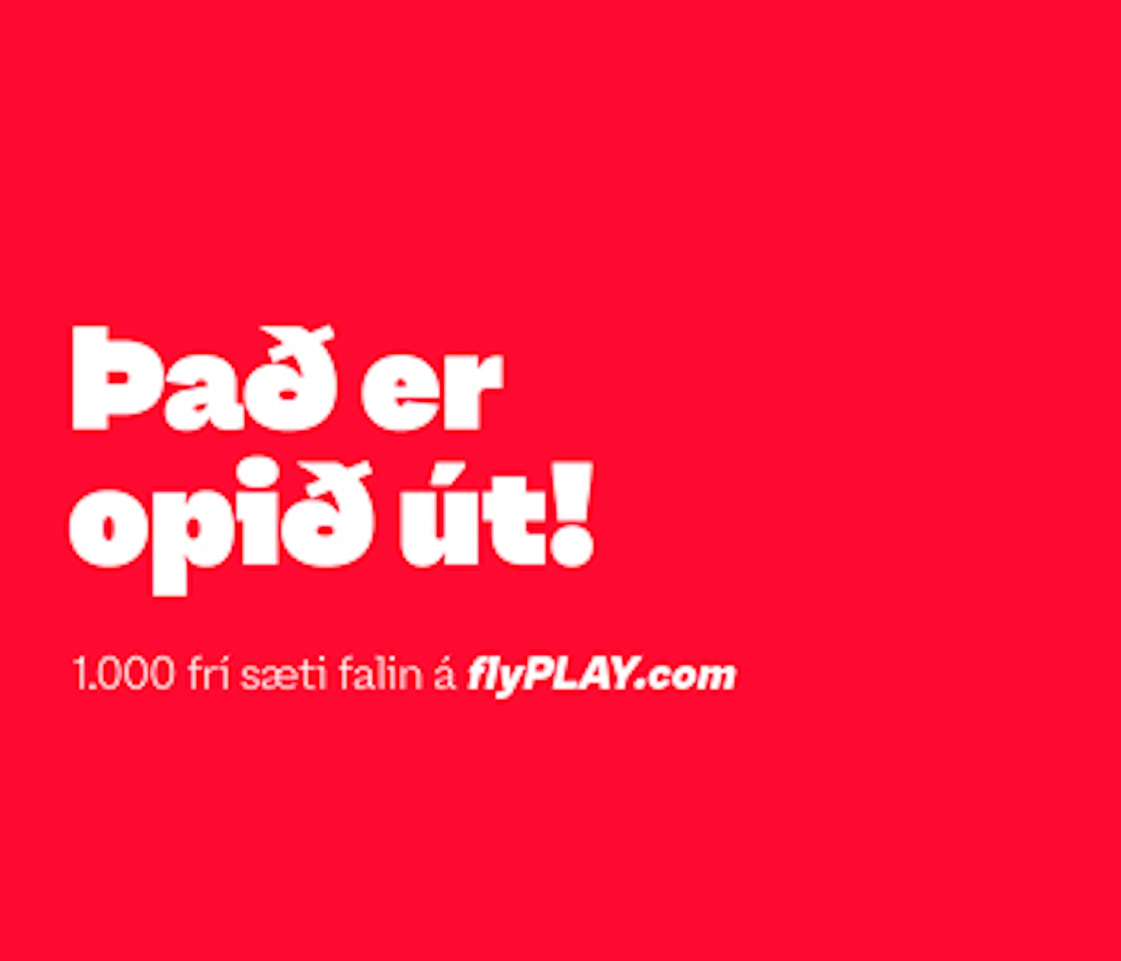 Salan er hafin hjá PLAY