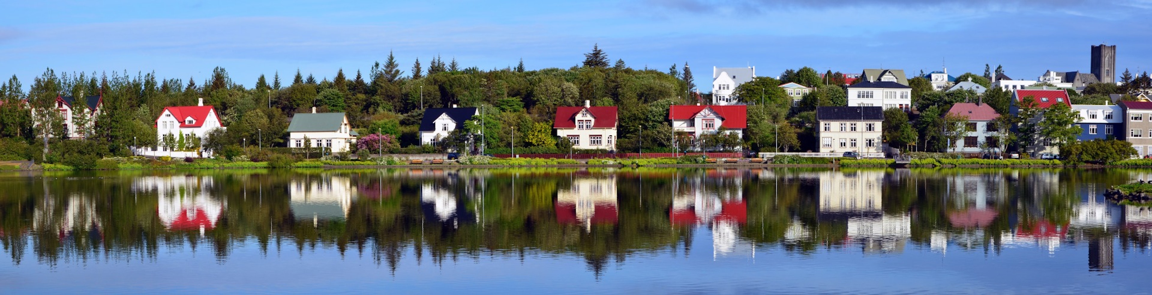 Cityscape of Reykjavik, Iceland.
