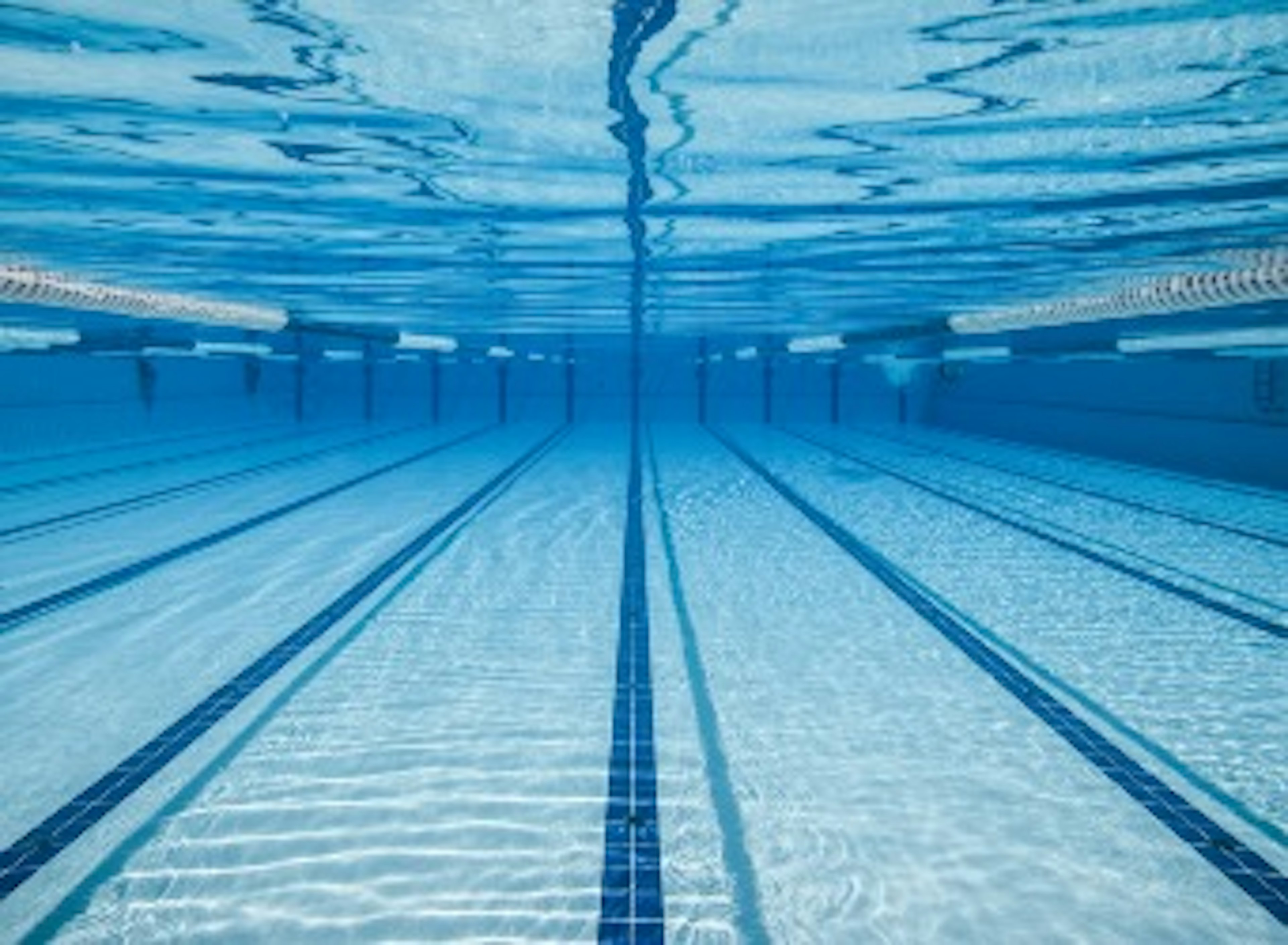 Swimming pool under water