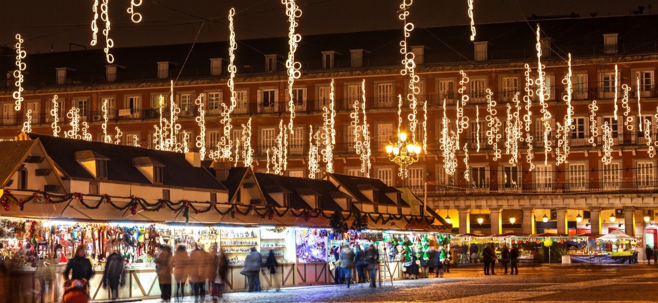 christmas market in Madrid