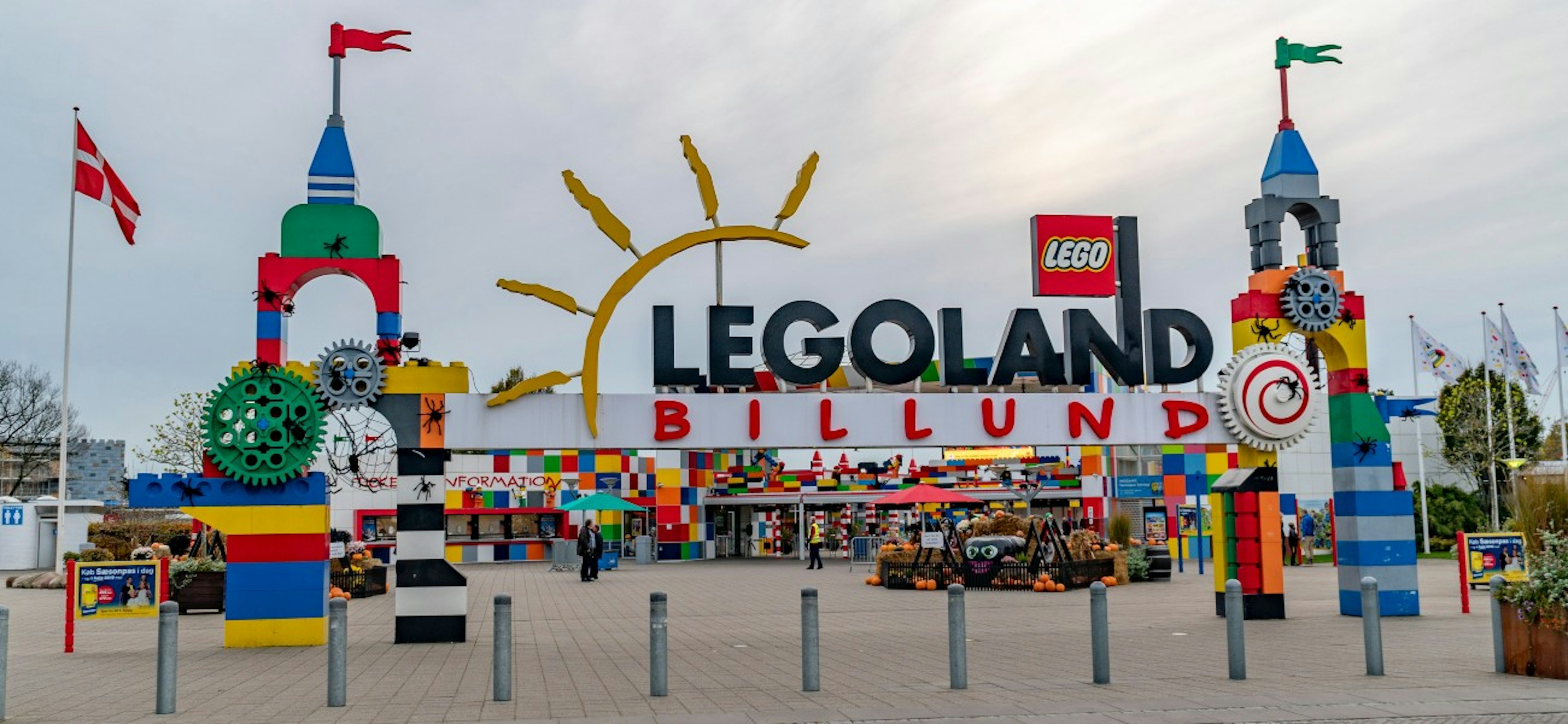 Billund Denmark, Legoland amusement park, entrance of park