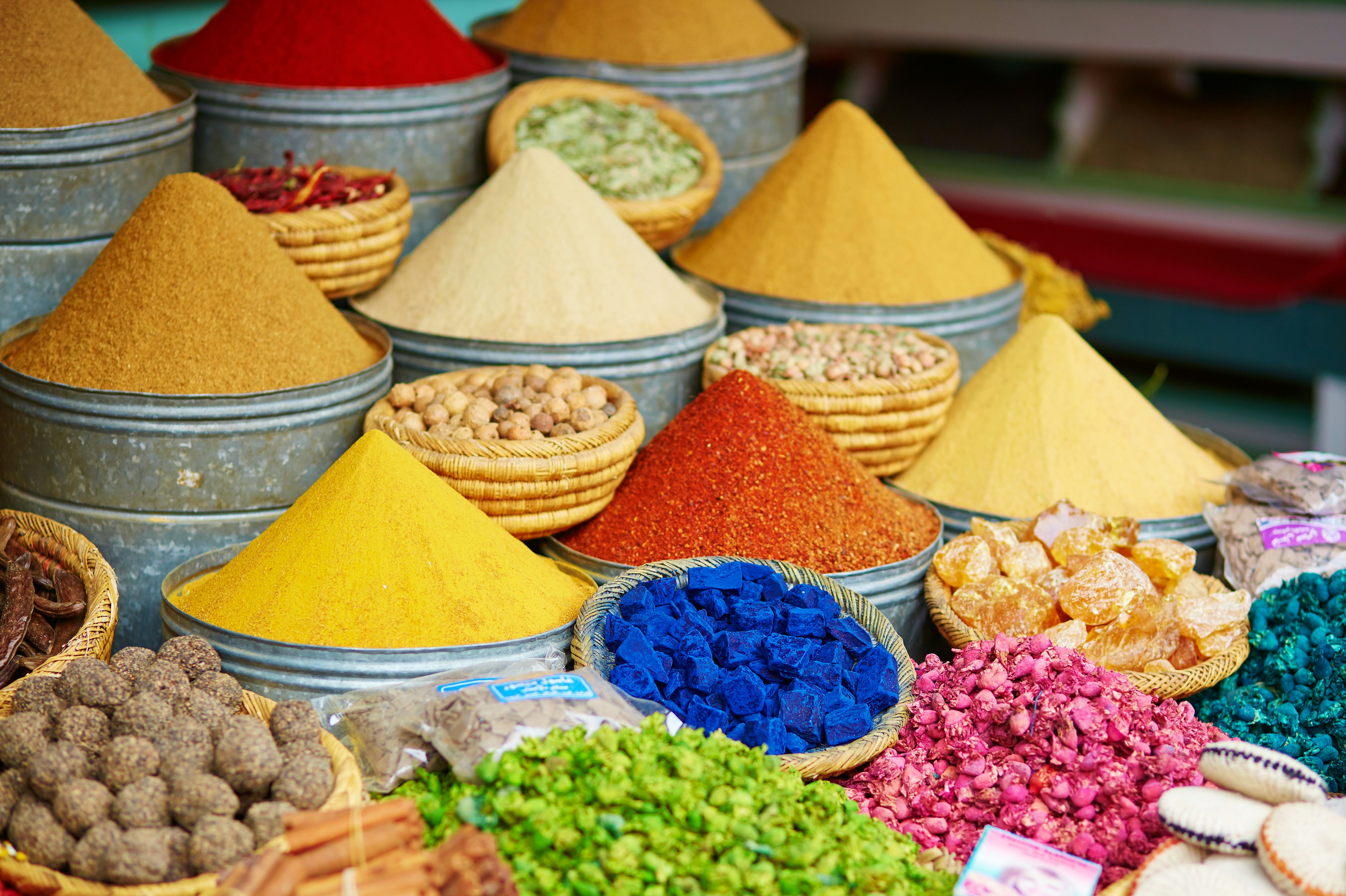 colorful Morocco spices 