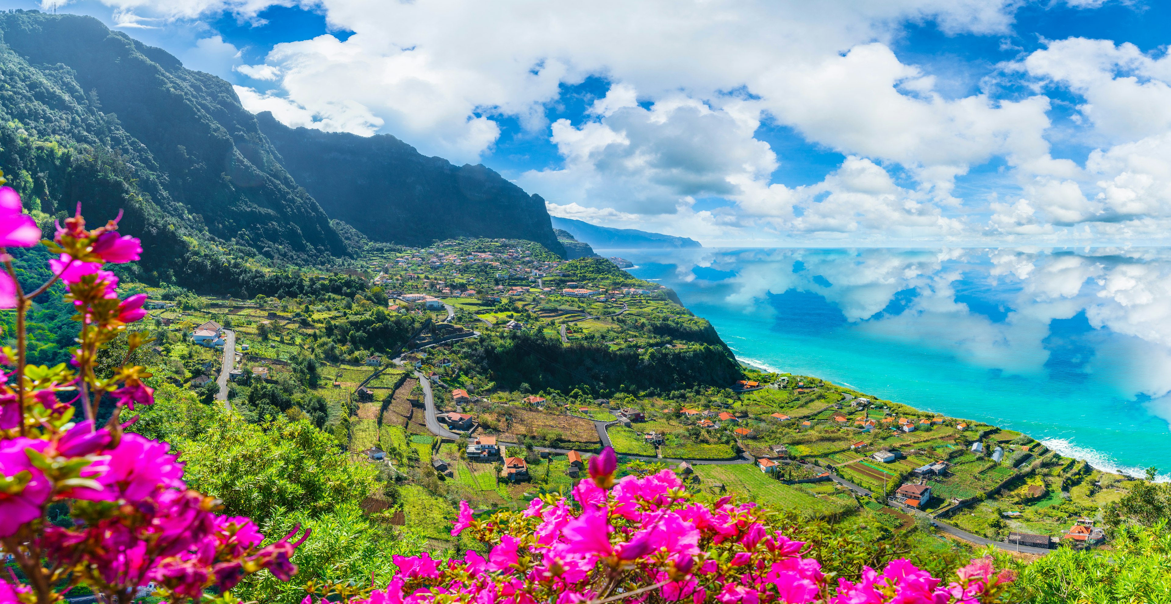 overview of the island madeira in Portugal