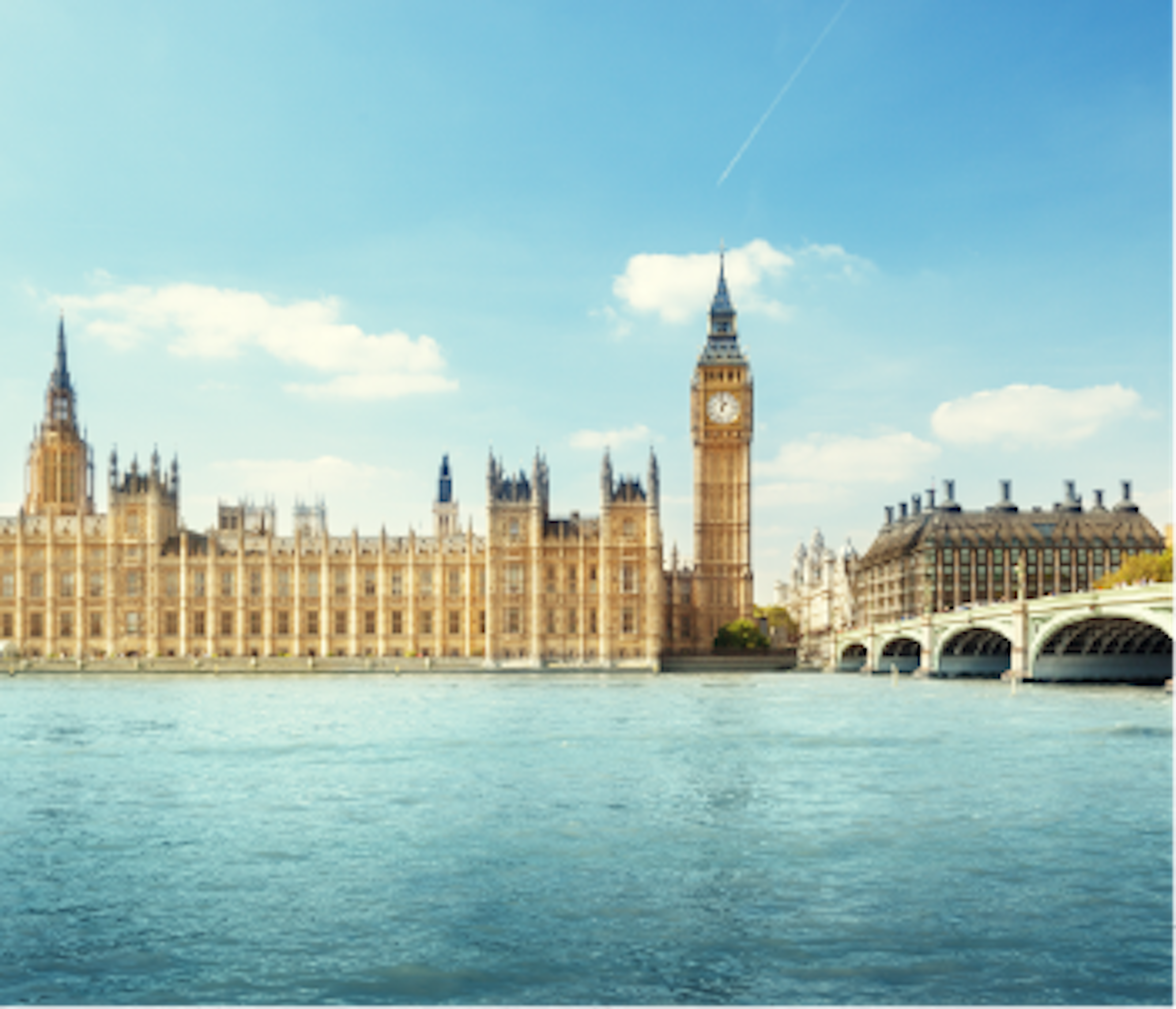 Big ben on a sunny day in London England