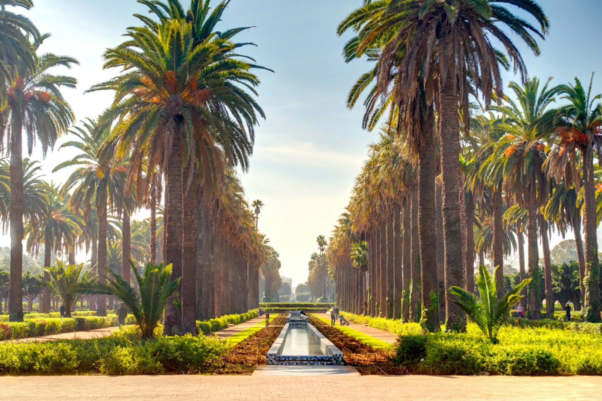 Colonial center in Casablanca, Morocco