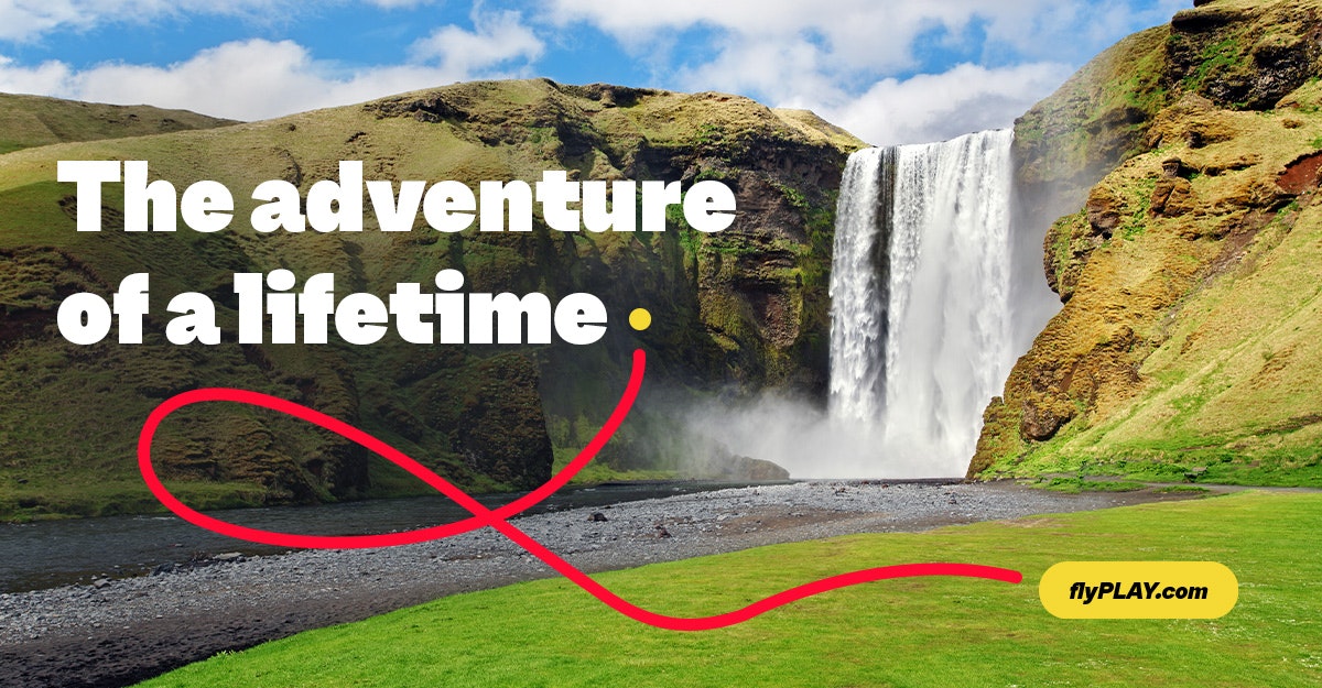 The adventure of a lifetime - advertising banner.