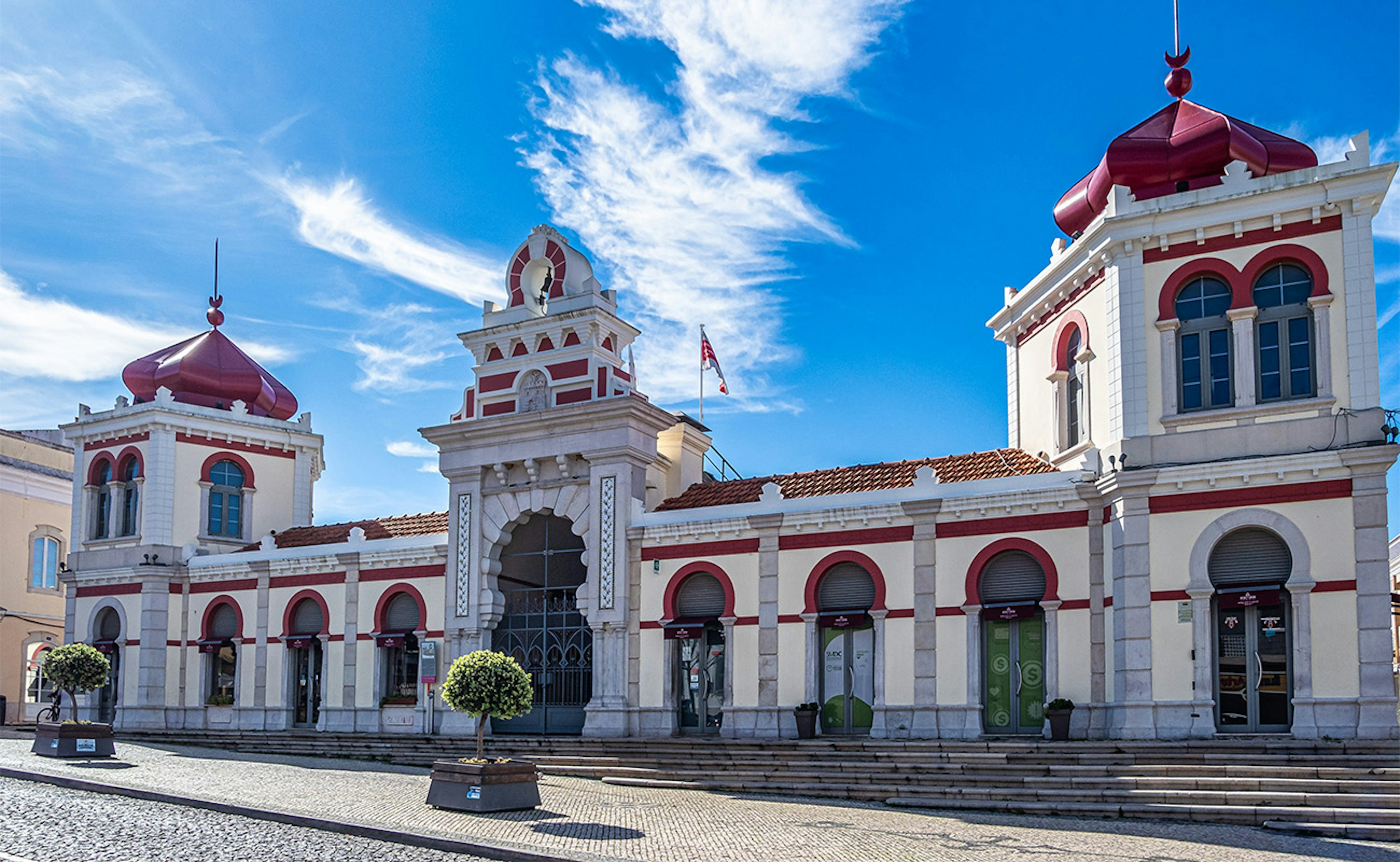 The popular market of Loulé, a town close to Faro in Portugal