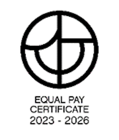 Equal pay certificate logo 2023 - 2026