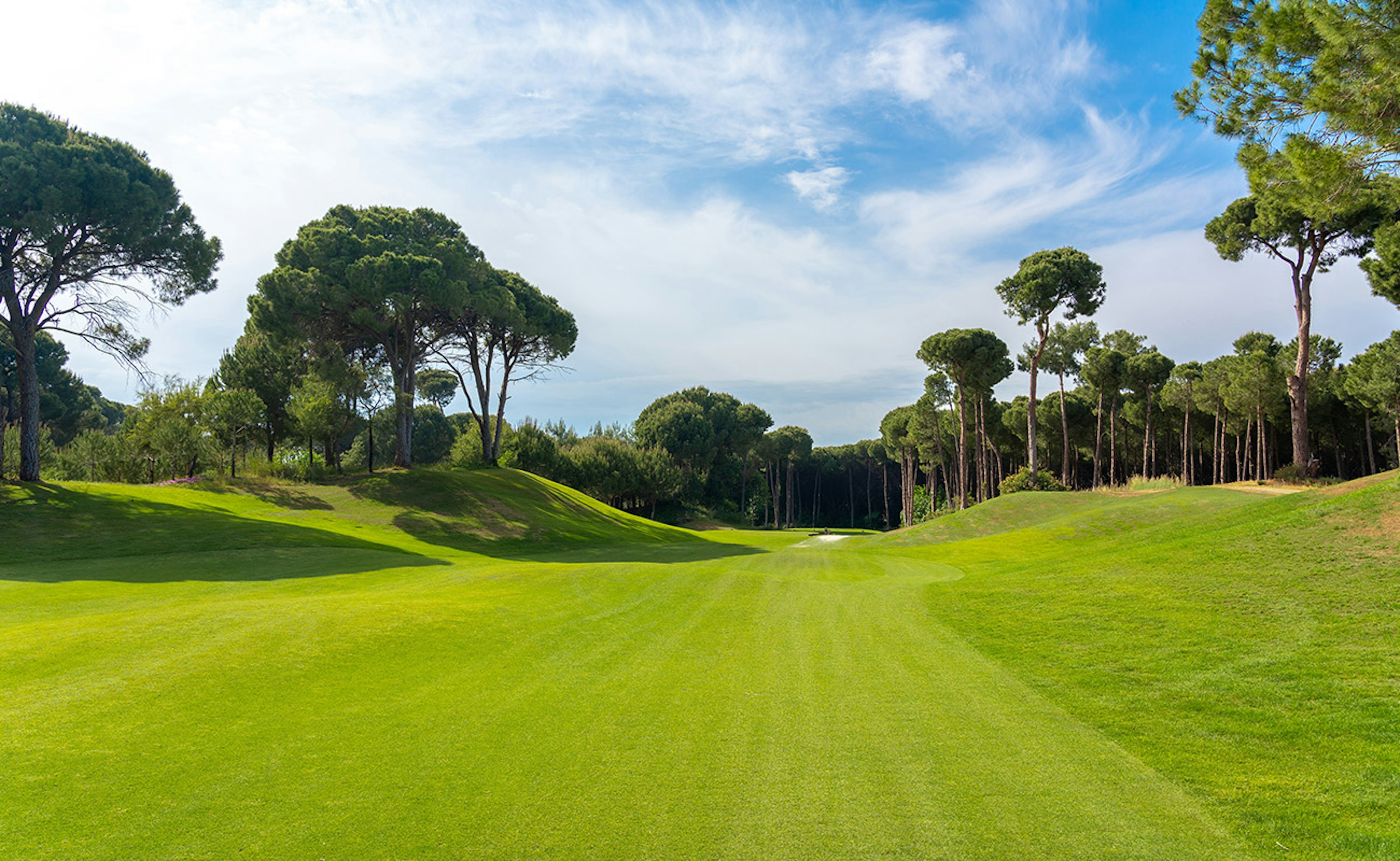 The greens of Likya Golf Course in Antalya in Turkey