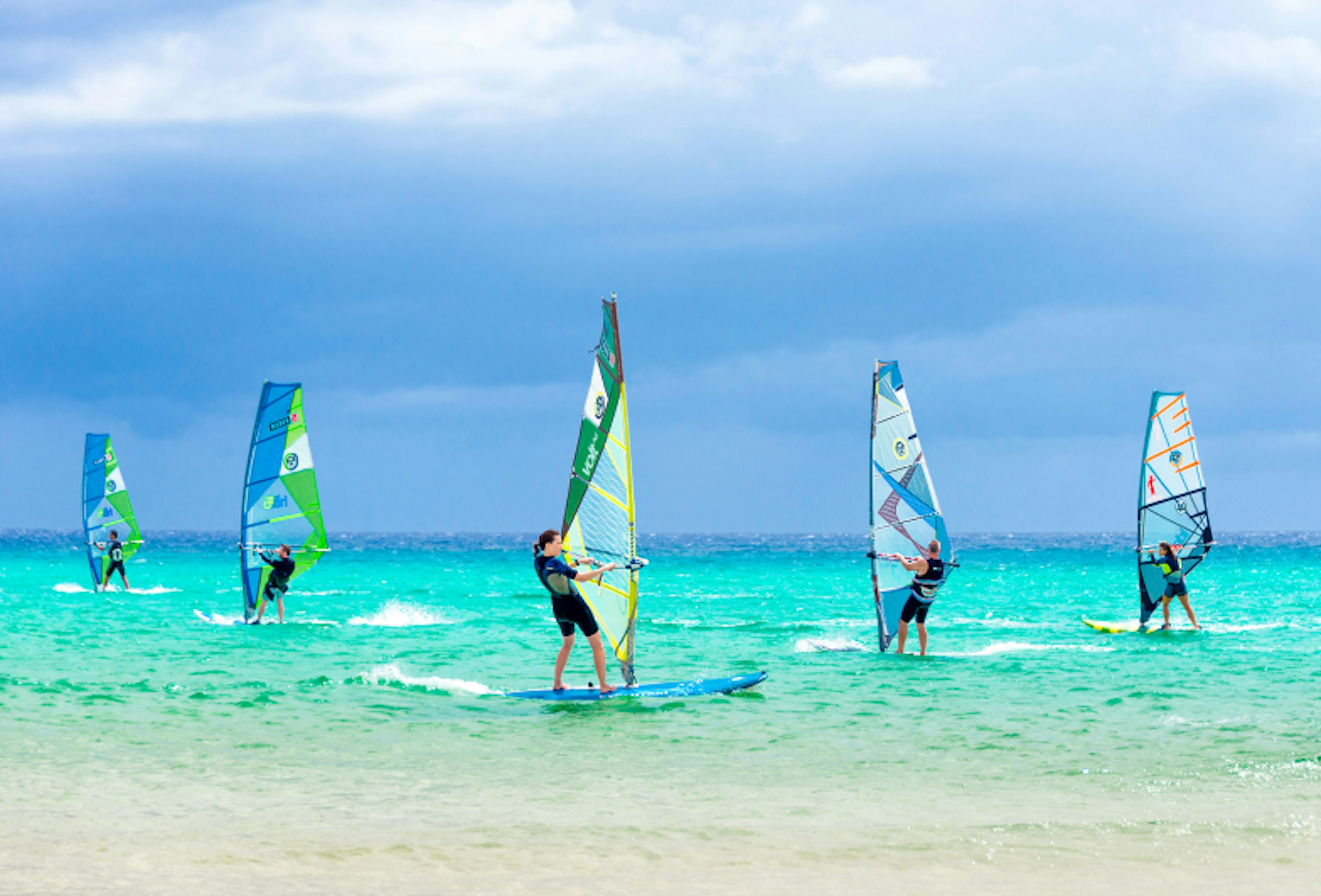 Windsurfing competition - Sotavento beach, Fuerteventura