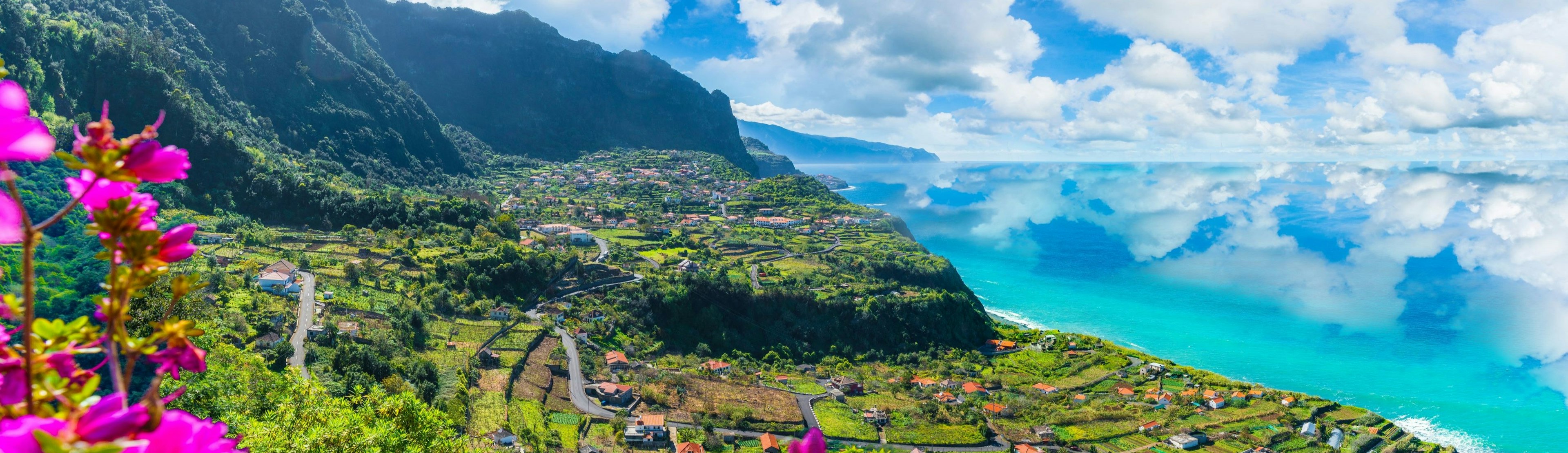 The green volcanic island of Madeira Portugal