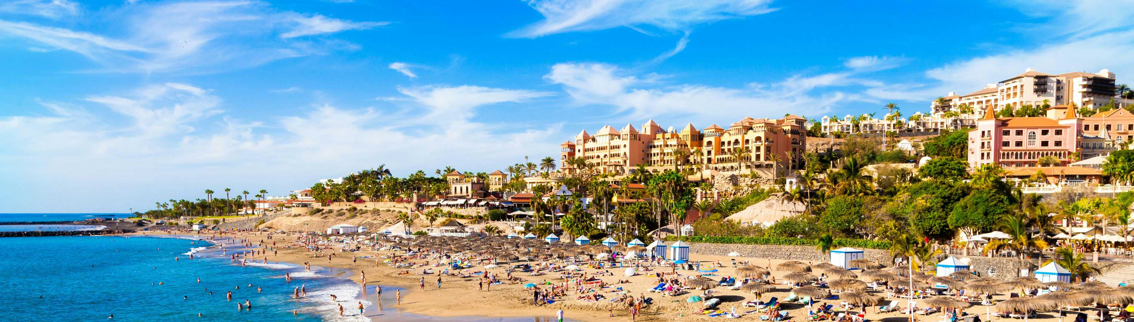 Tenerife golden sand beach