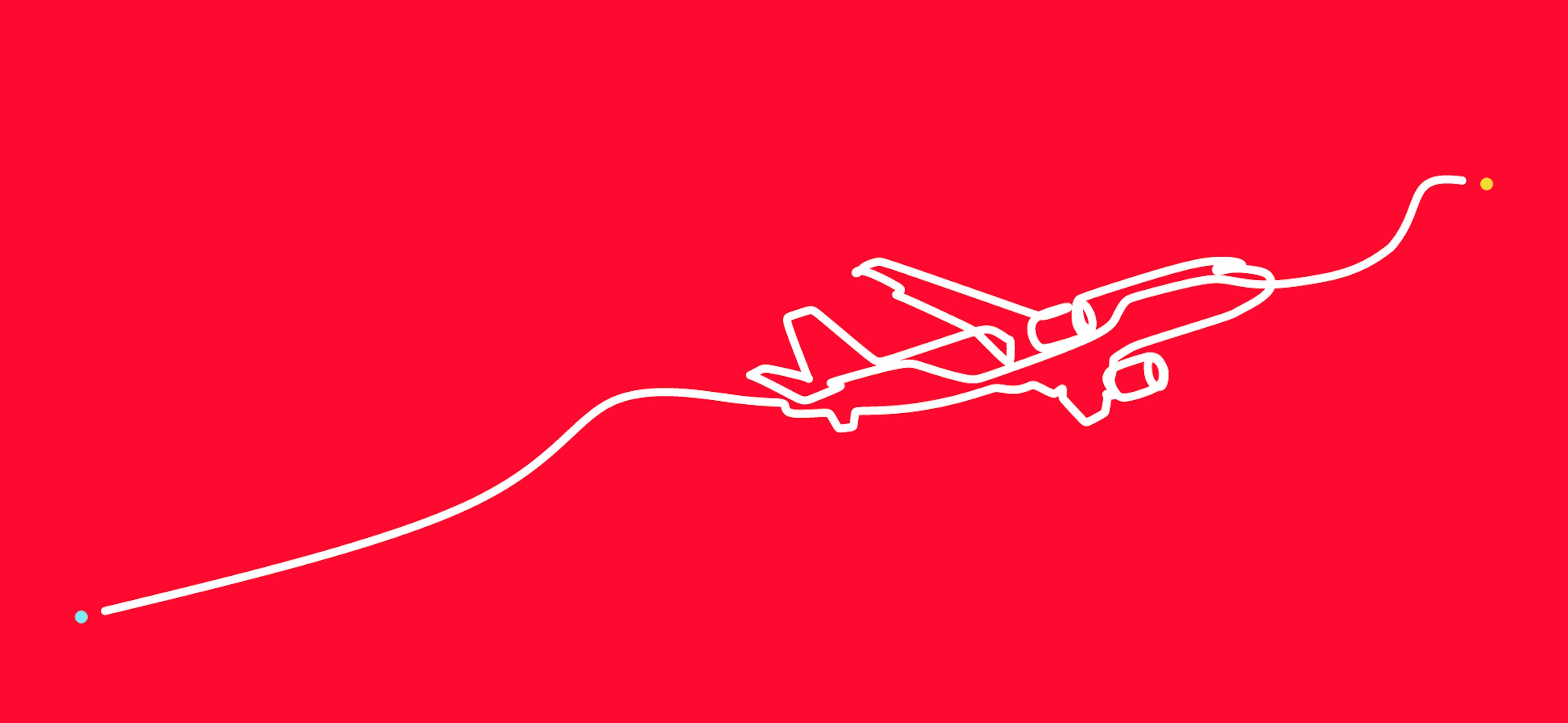 Airplane drawing in PLAY style