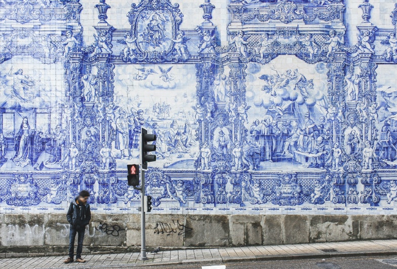 Porto Belo Market Blue Mural