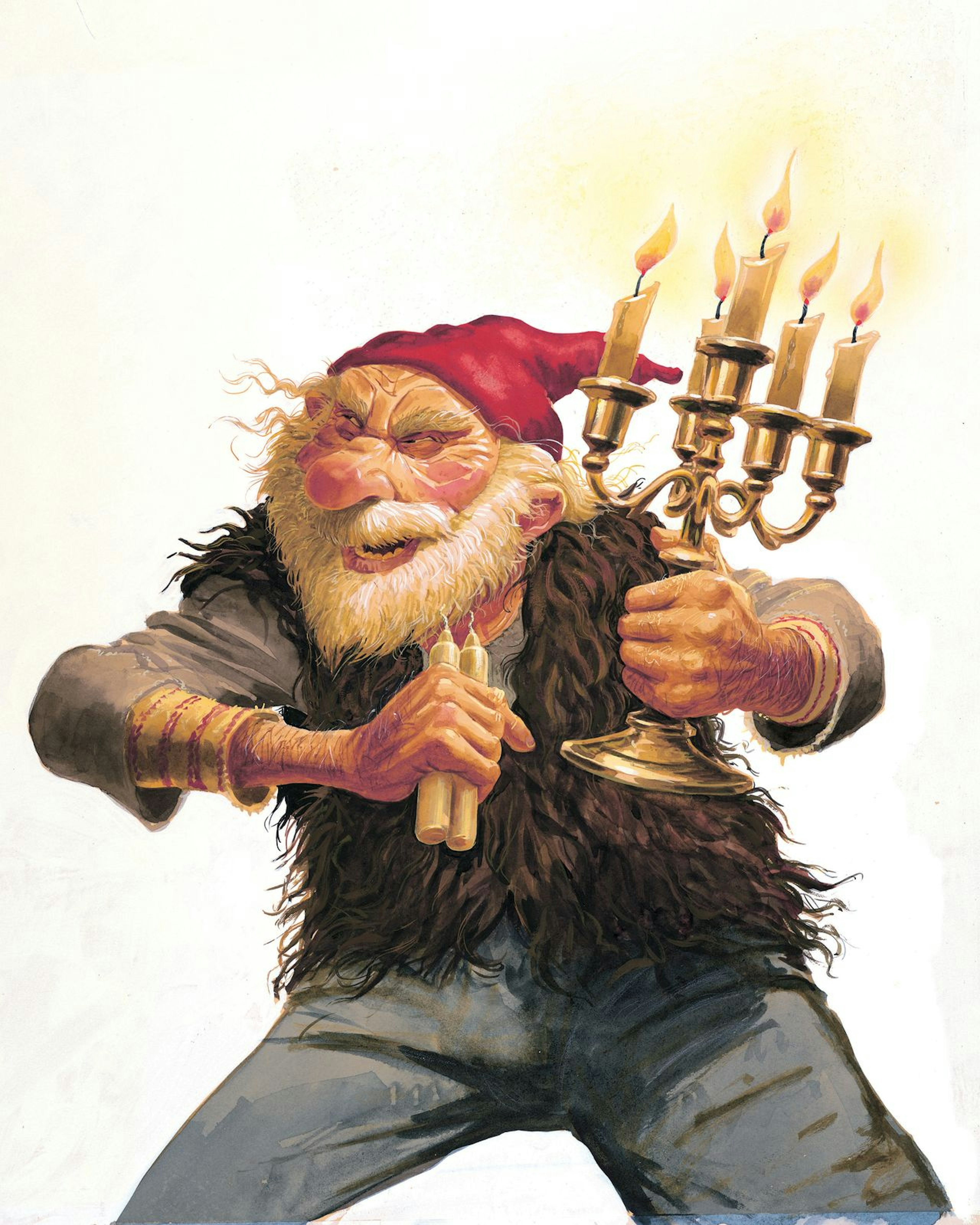 Yule Lad Kertasníkir with his candles