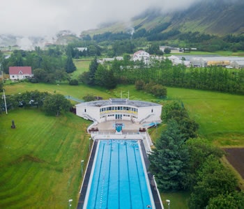 Laugaskarð swimming pool in Iceland
