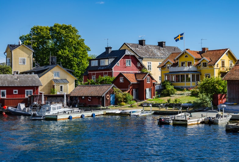 Houses by Water and Boats, Stockholm
