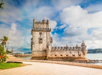 Torre of Belem, famouse landmark of Lisbon, Portugal