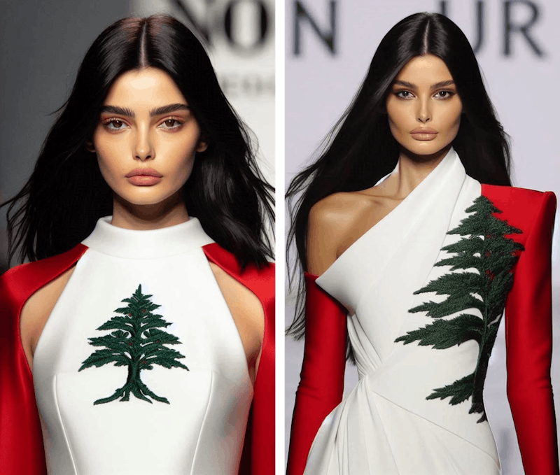 محمد نور فساتين مجموعة لبنان