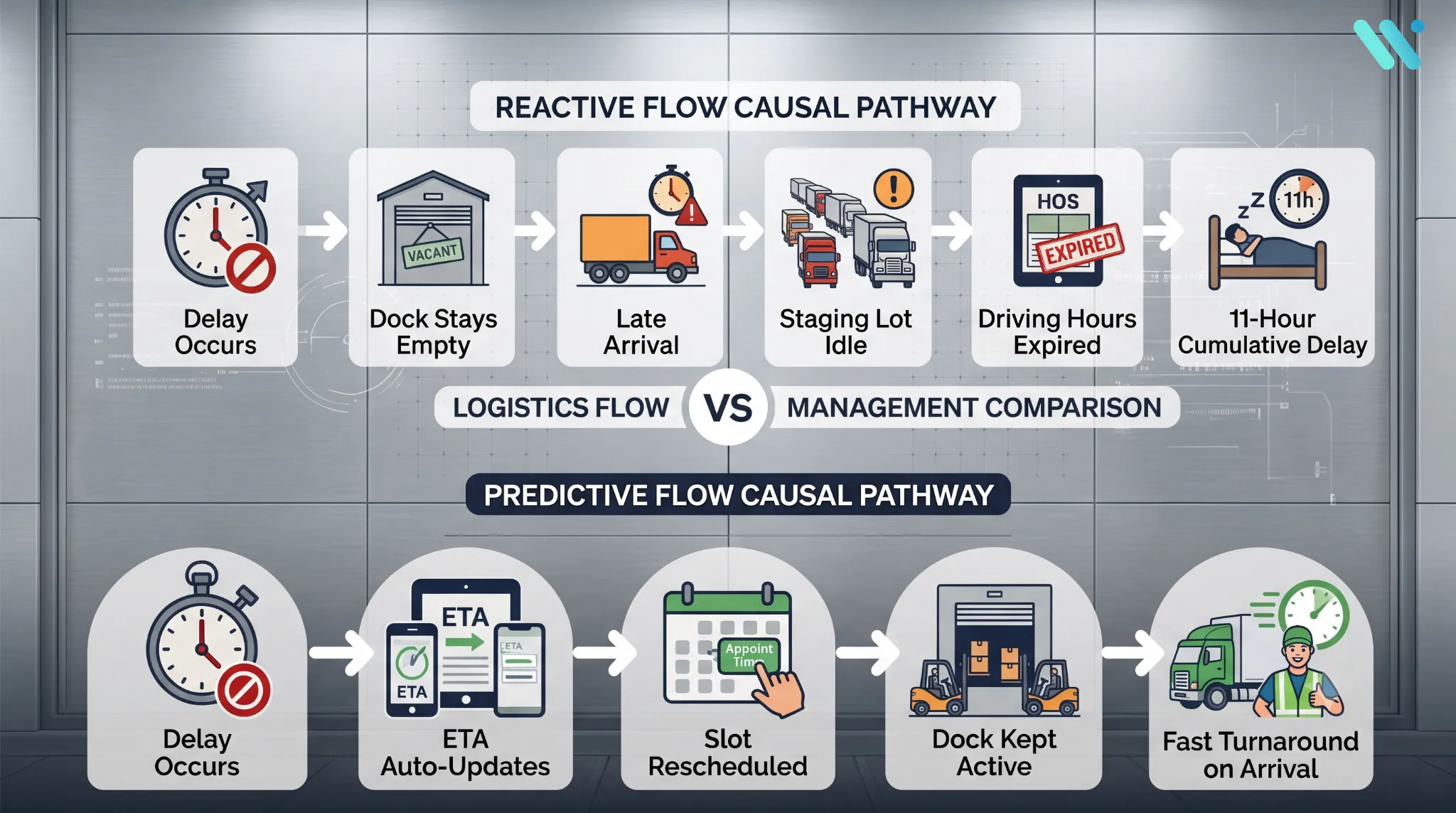 Reactive flow causal pathway