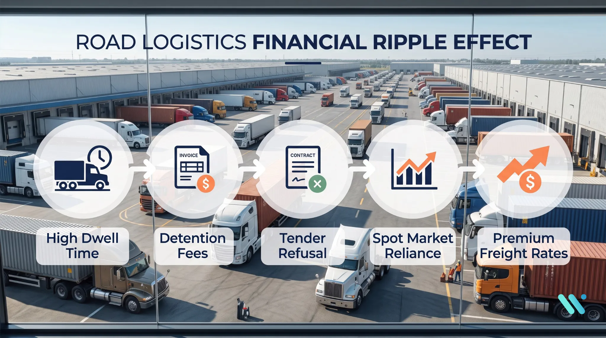 Road logistic financial ripple effect