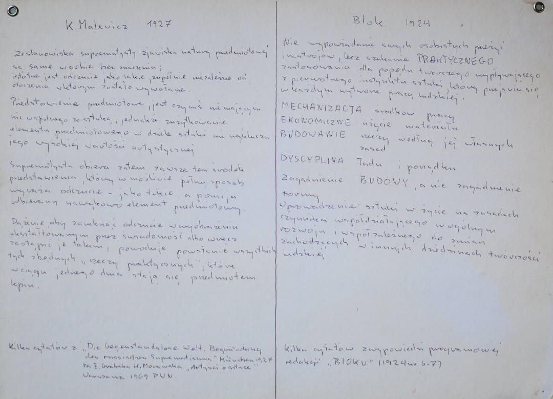 K Malewicz 1927 - Blok 1984