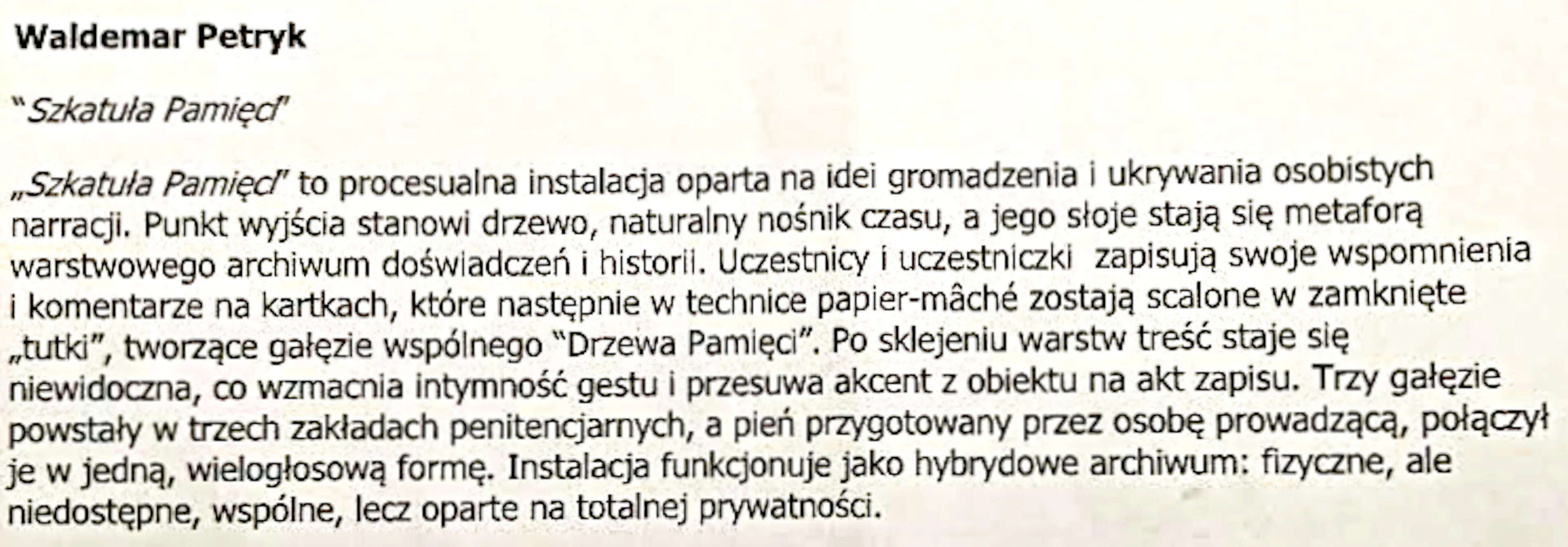 Szkatuła pamięci
