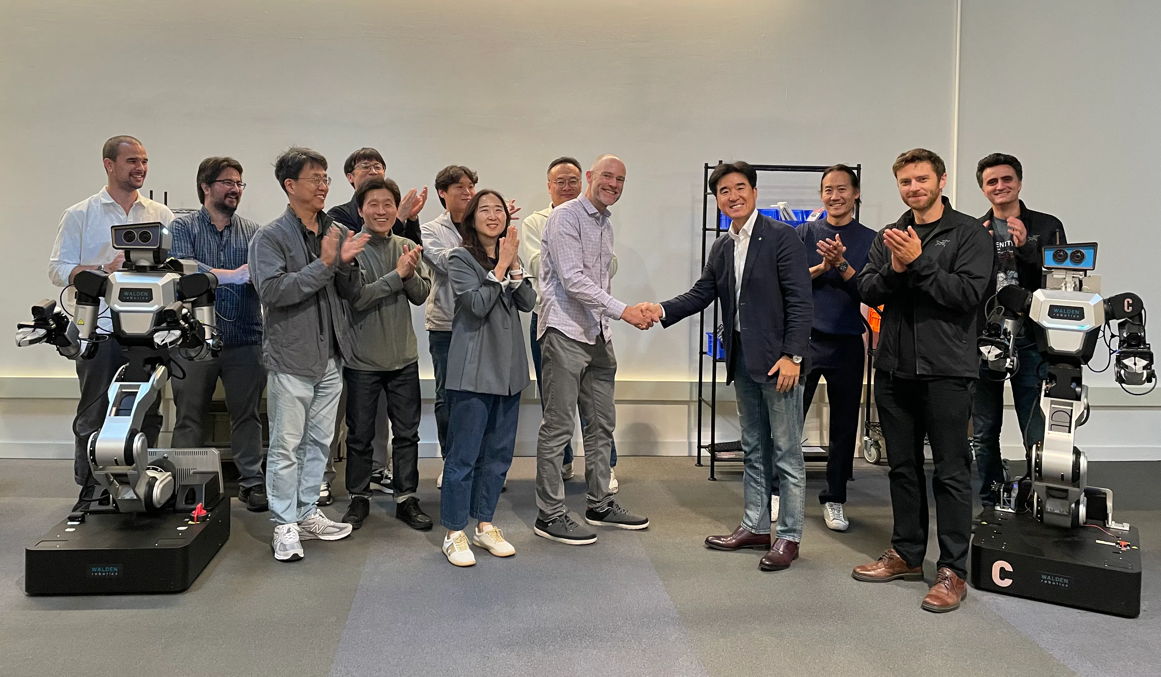 Walden Robotics and Samsung SDS meeting in the new Walden SF office