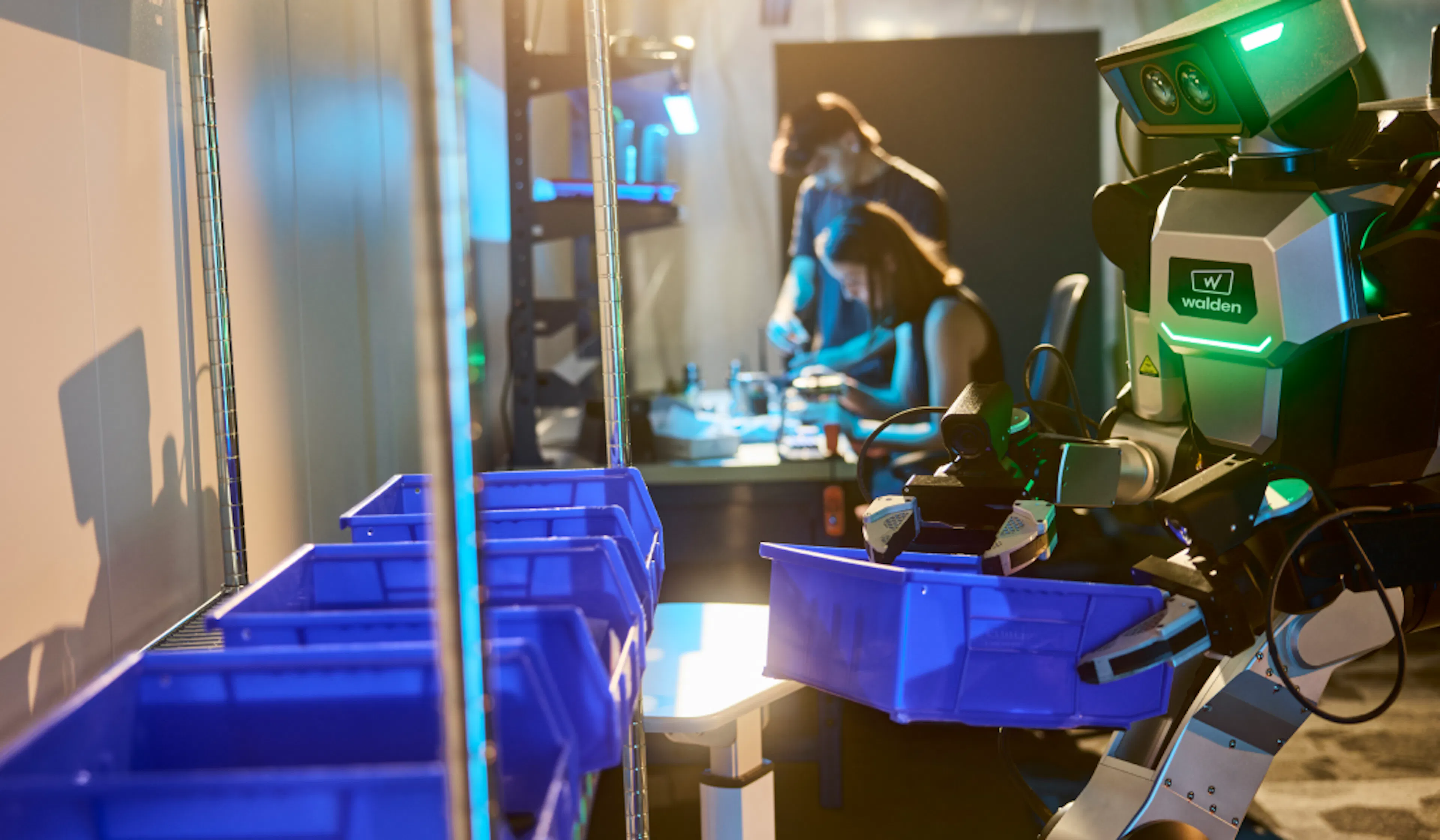 Walden Robots learn simultaneously to be helpful and to call for help.