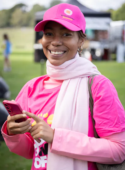 Smiling Walk of Hope participant.