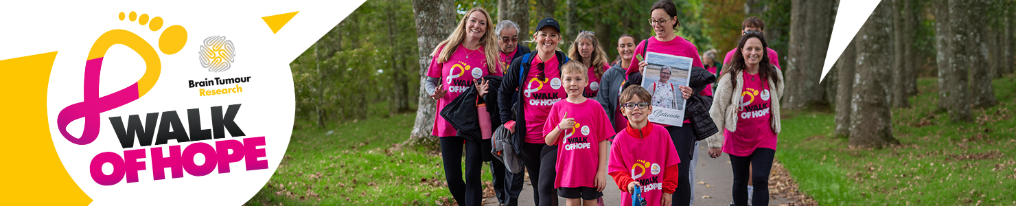 Brain Tumour Charity Walk of Hope, Saturday 26th September 2026.
