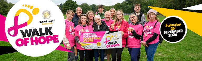 Brain Tumour Charity Walk of Hope, Saturday 26th September 2026.