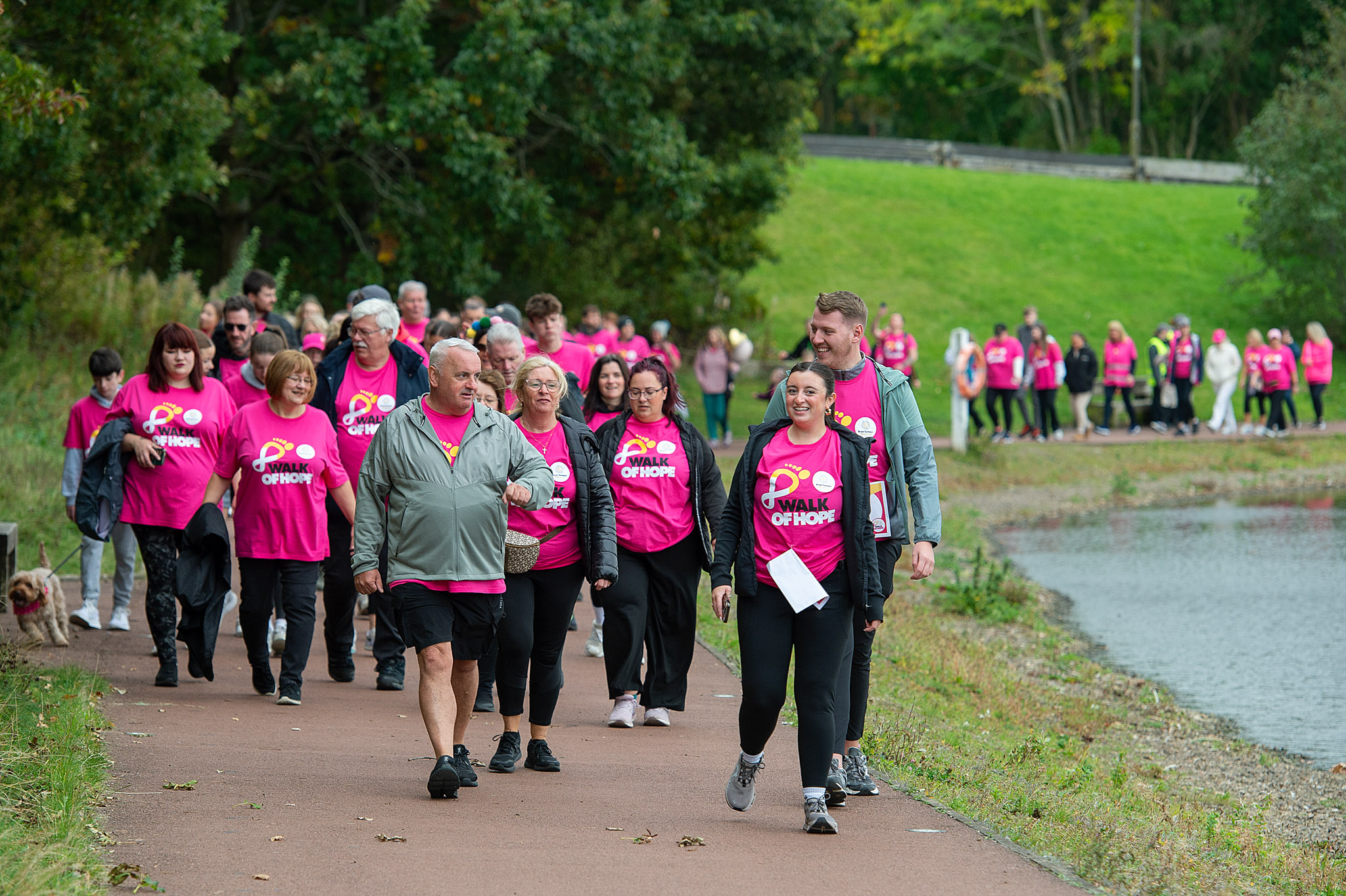 Walk of Hope participants at Chatsworth House.