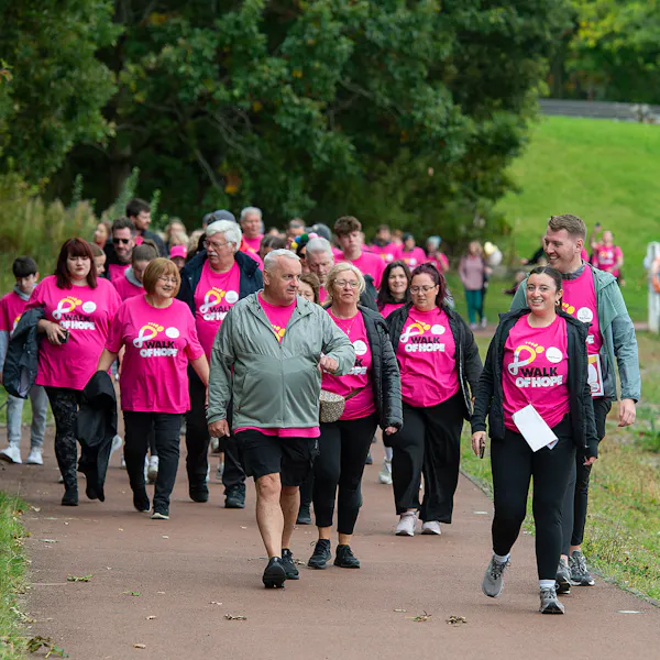 Walk of Hope participants at Chatsworth House.