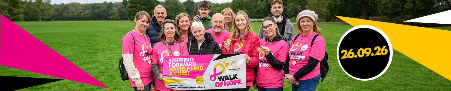 Brain Tumour Charity Walk of Hope, Saturday 26th September 2026.