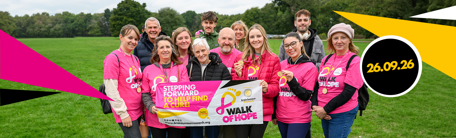 Brain Tumour Charity Walk of Hope, Saturday 26th September 2026.