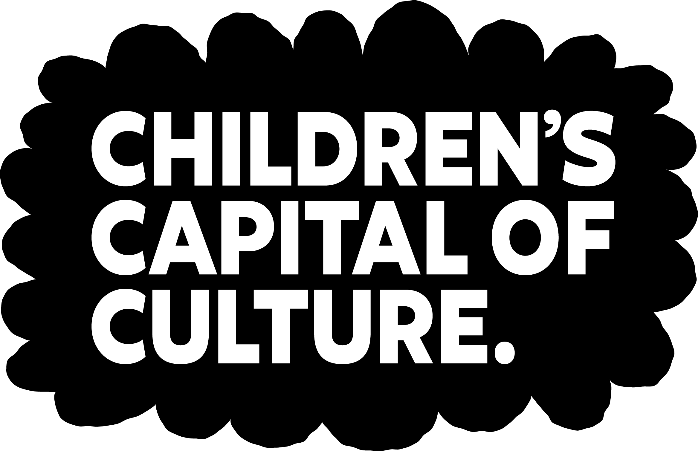 Children's Capital of Culture black and white logo
