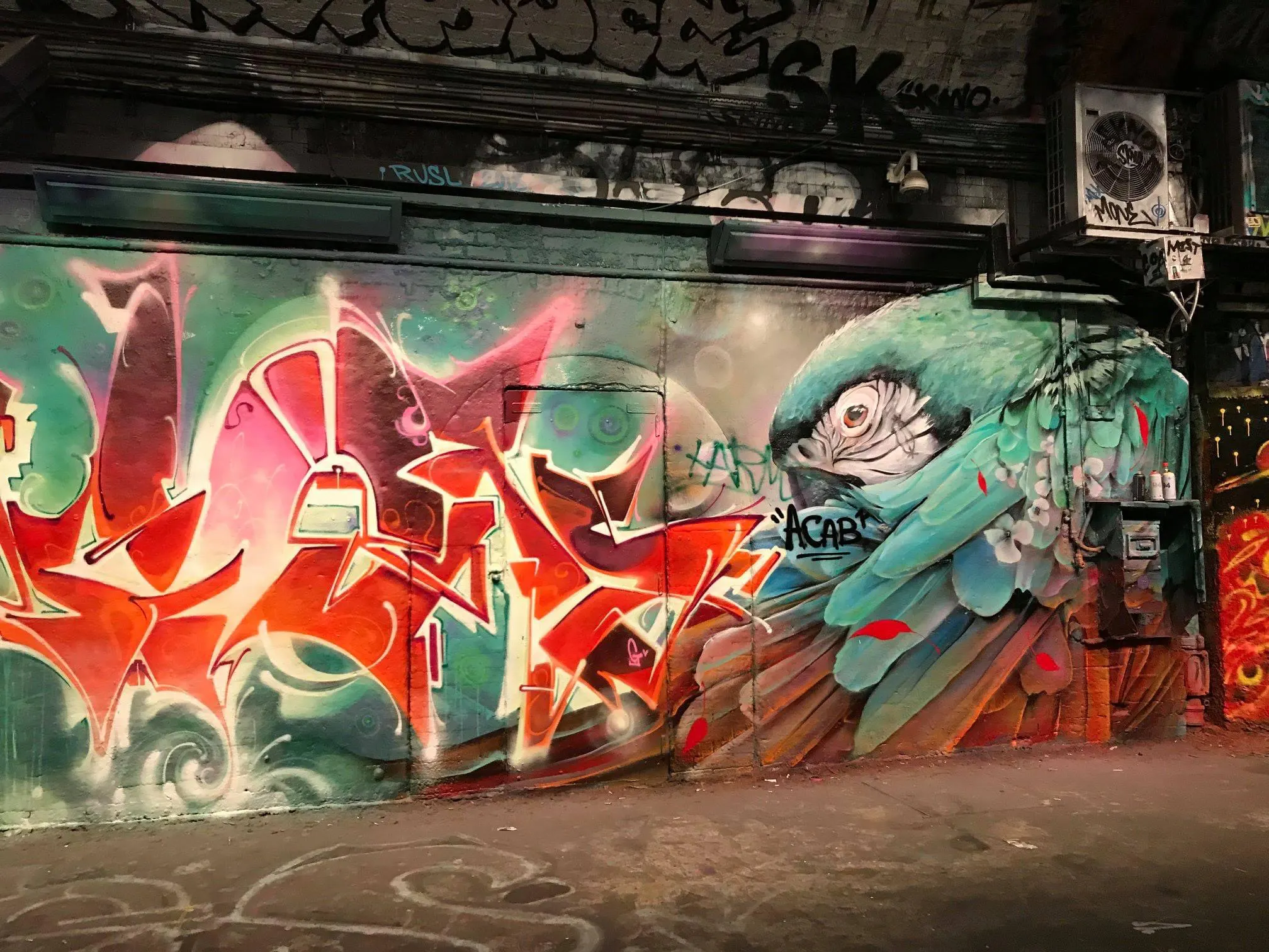 graffiti tunnel in Leake street arches in London England