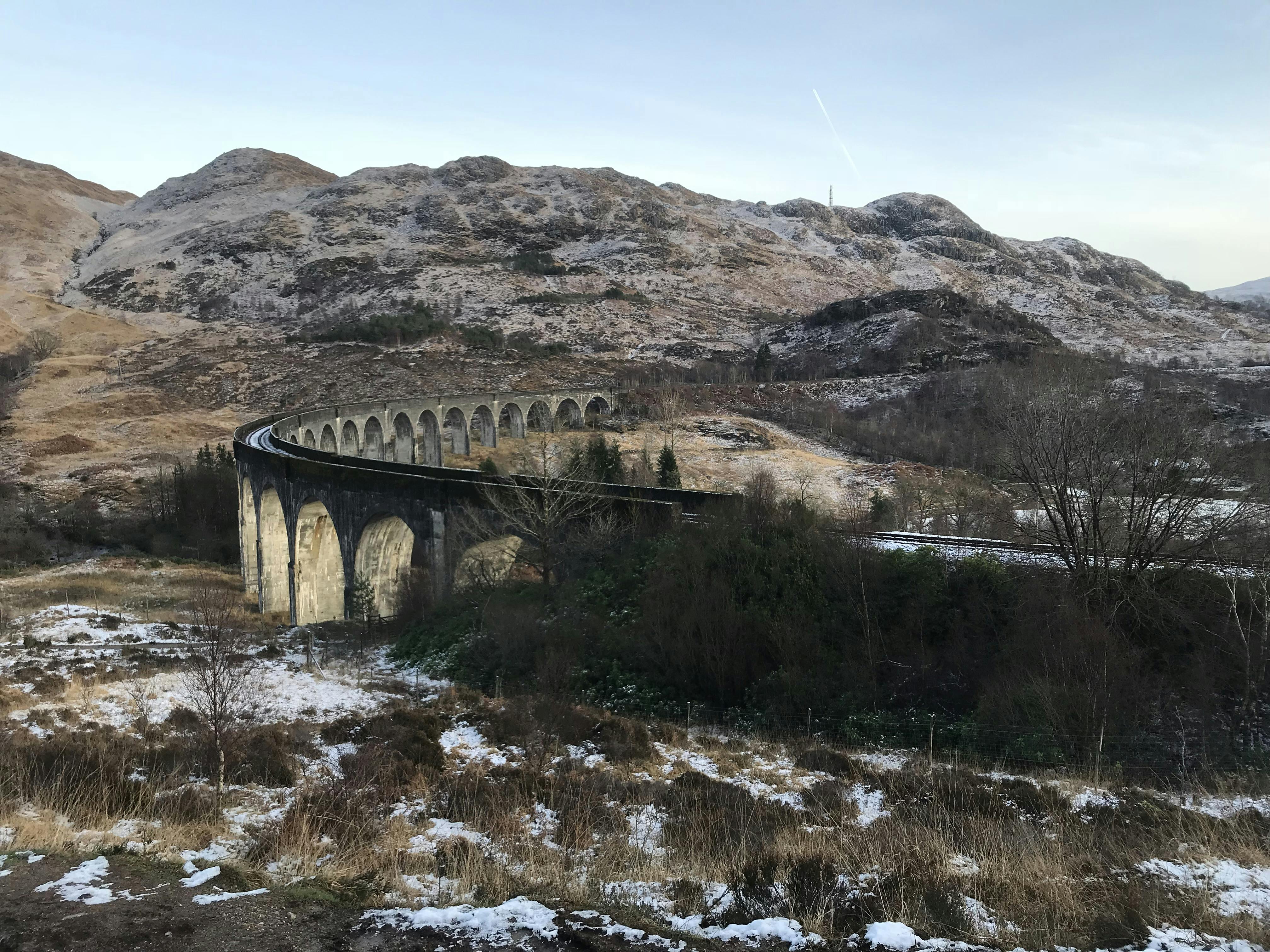 Glenfinnan Viaduct Bridge in Scotland