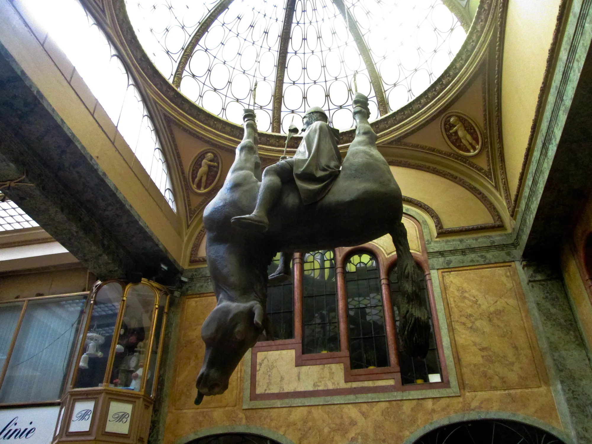 Statue of King Wenceslas Riding an Upside-Down Dead Horse in Prague