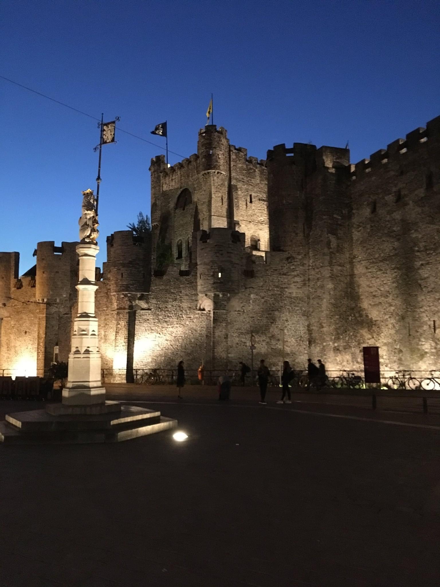 Gravensteen Castle in Ghent Belgium
