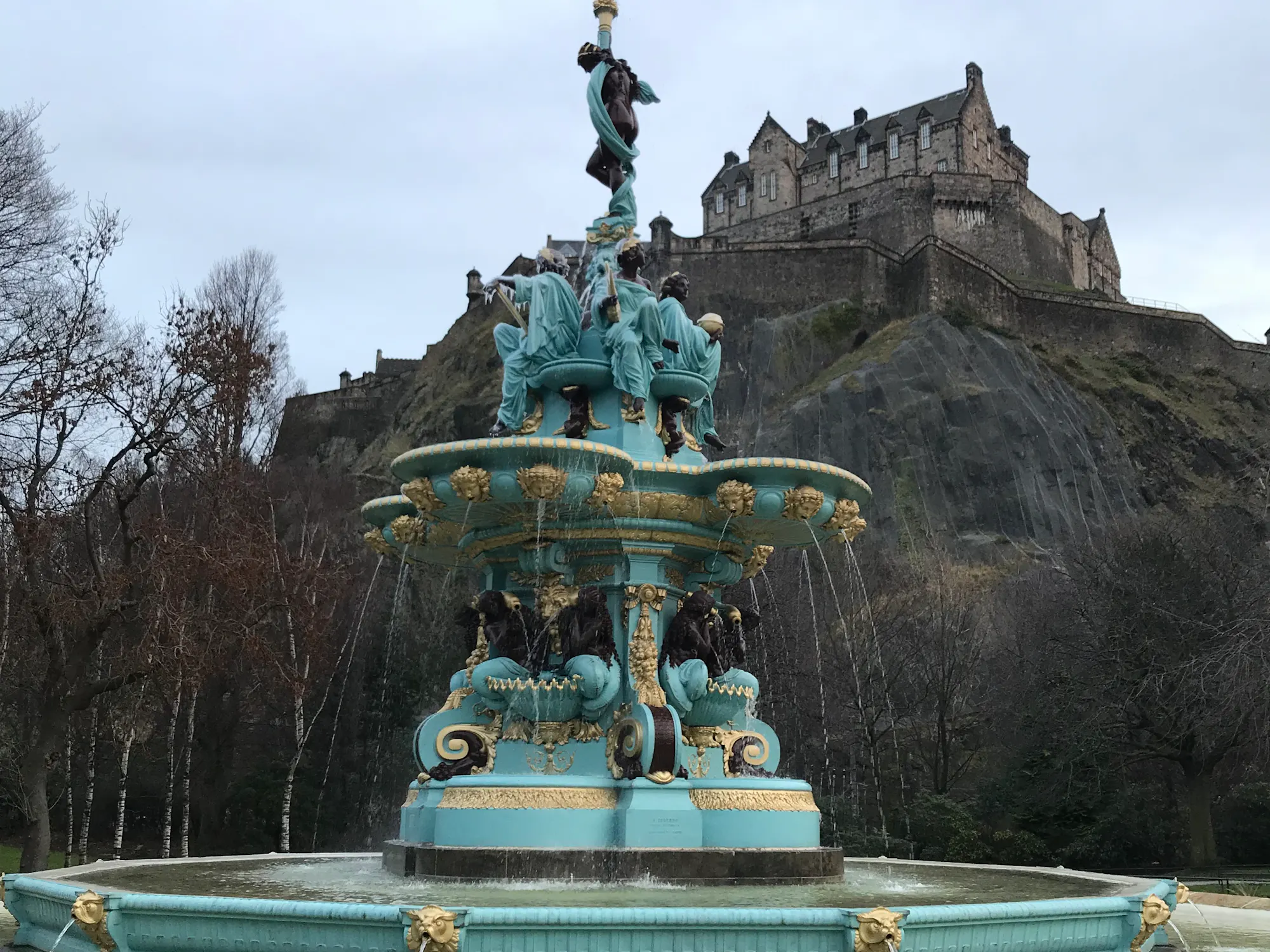 Ross Fountain in Edinburgh, Scotland