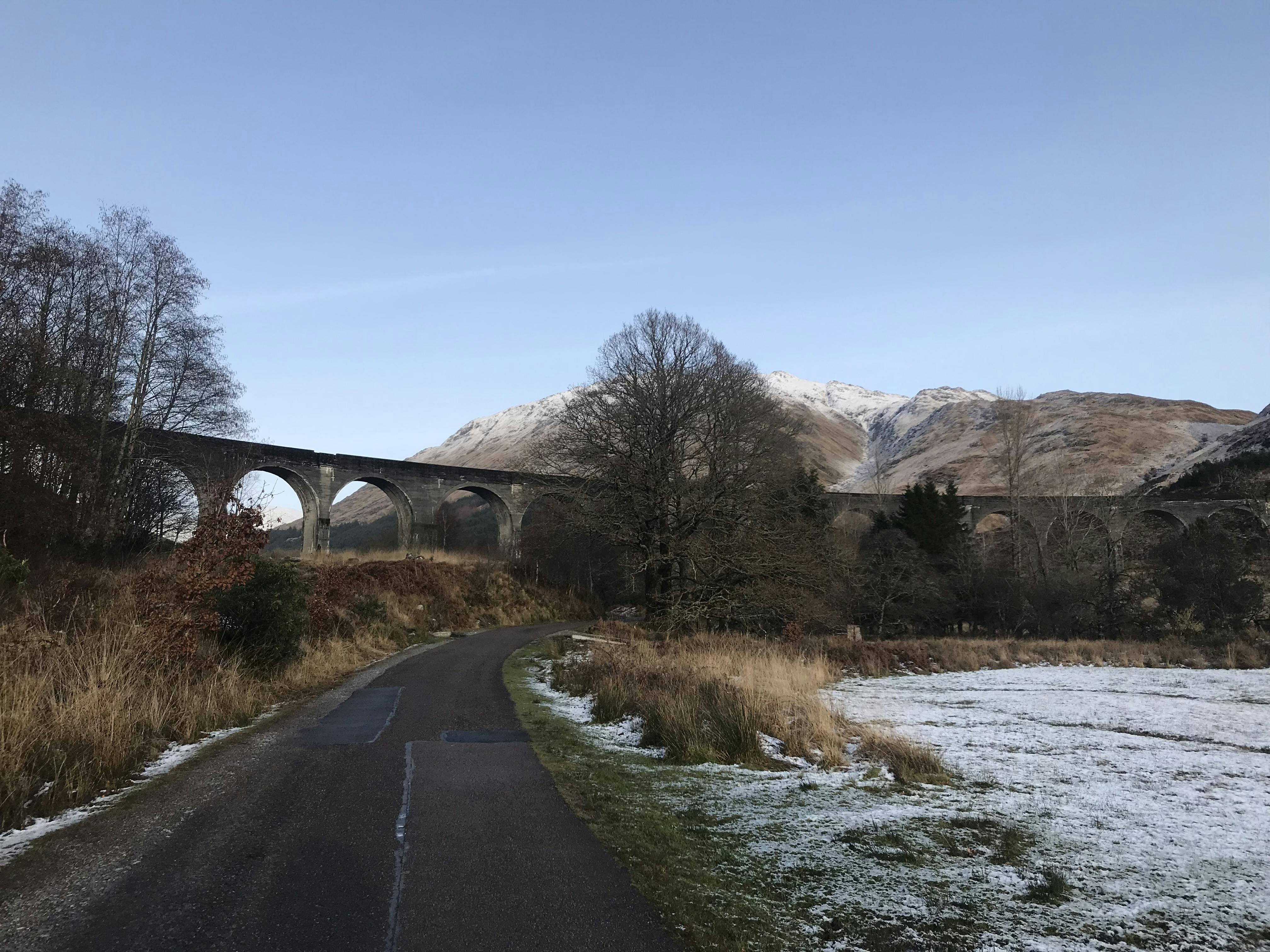 Glenfinnan Viaduct Bridge in Scotland