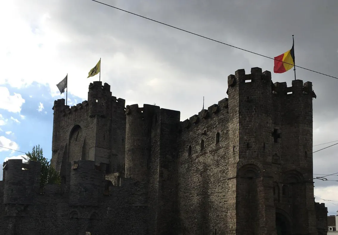 Gravensteen Castle in Ghent Belgium