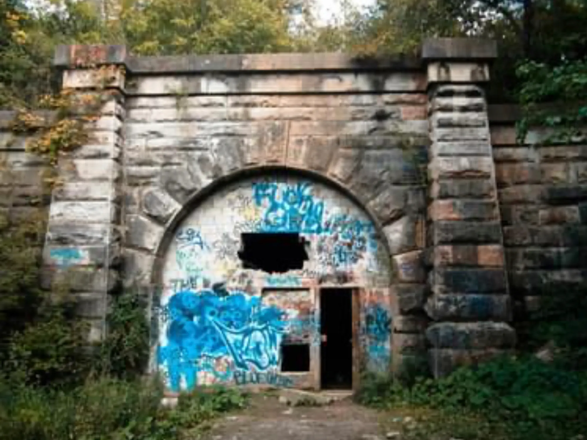 Blue Ghost Tunnel in St. Catharine's, Ontario