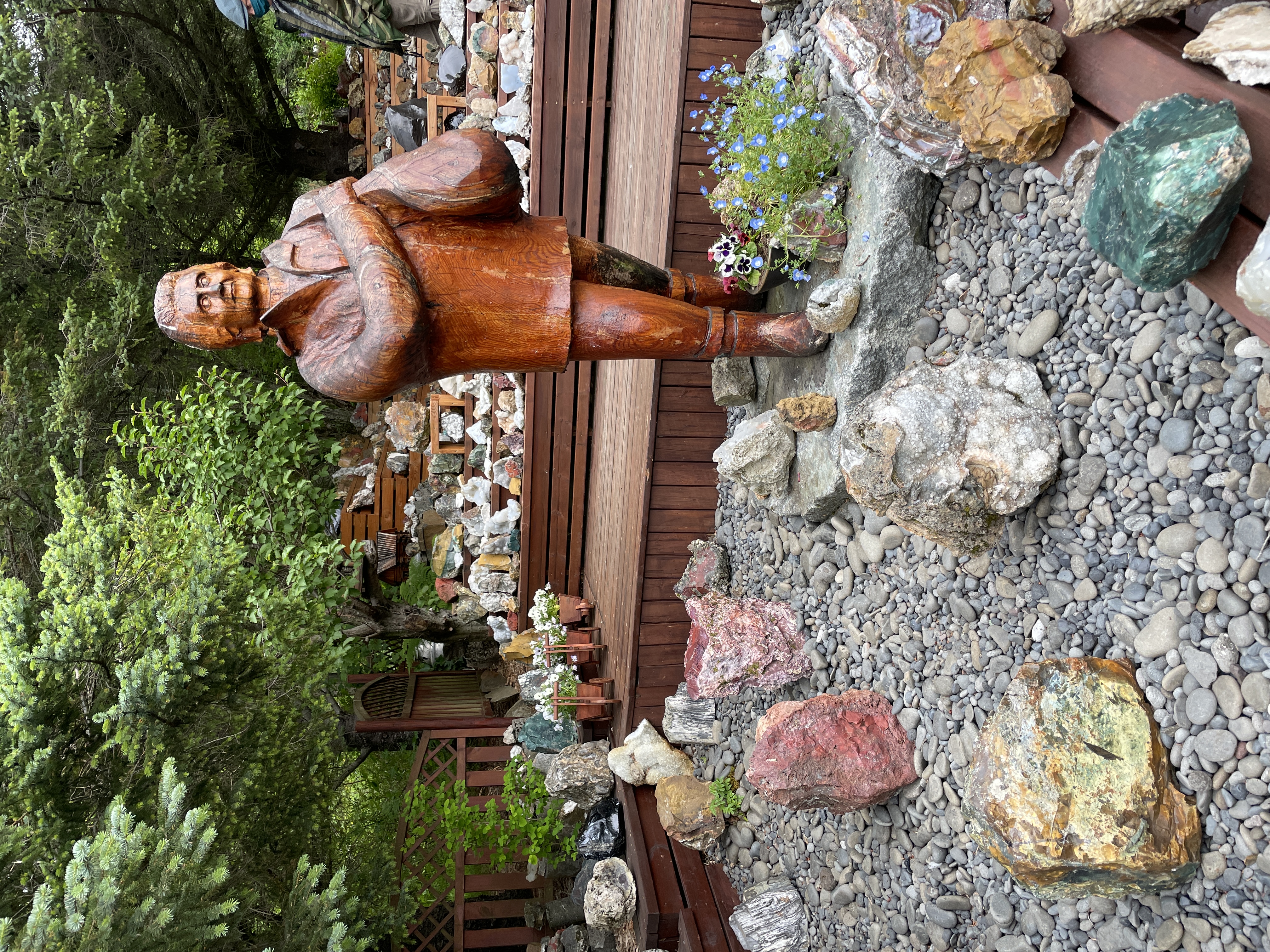 Petra's stone collection in East Iceland
