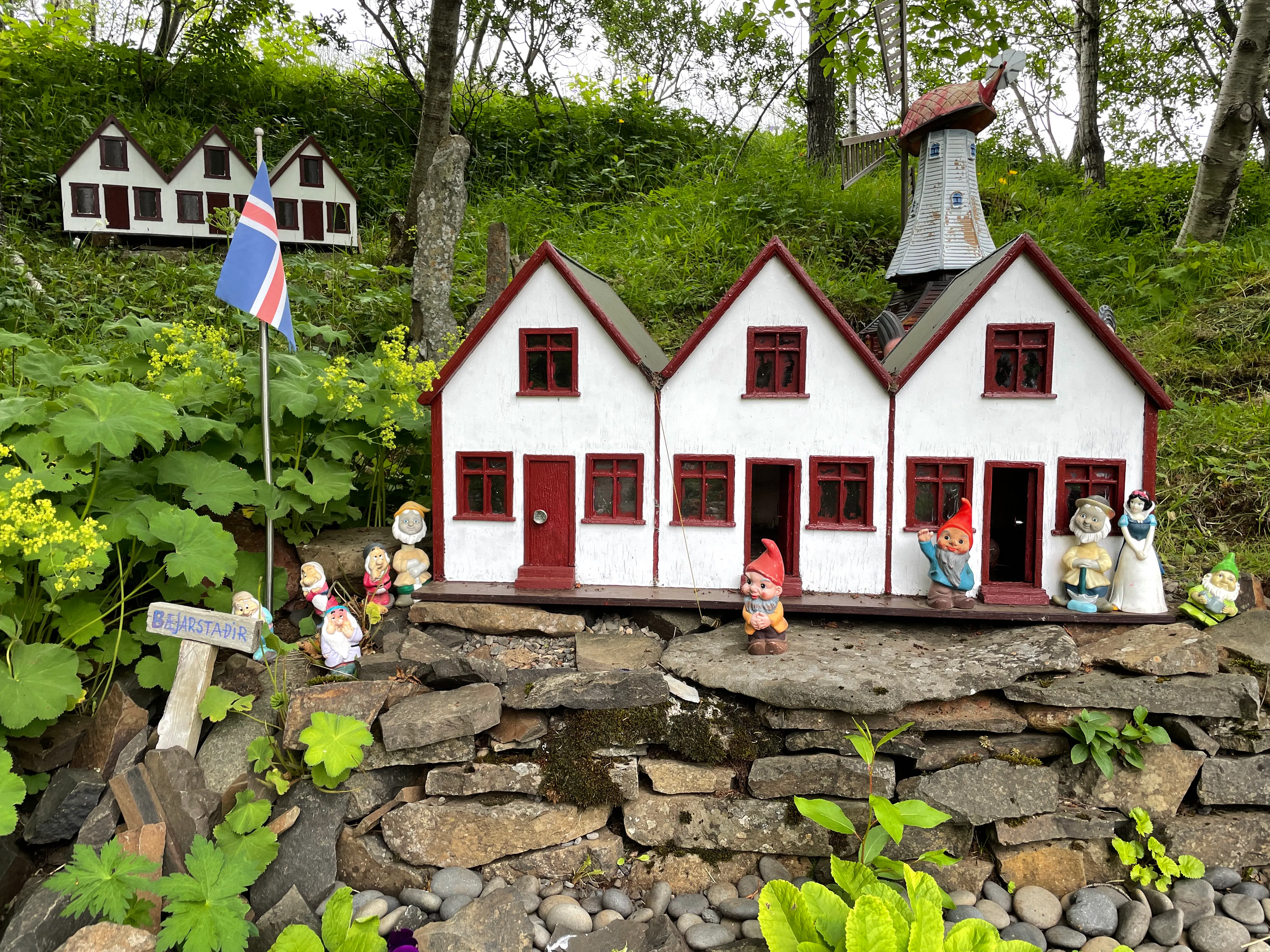 Petra's stone collection in East Iceland