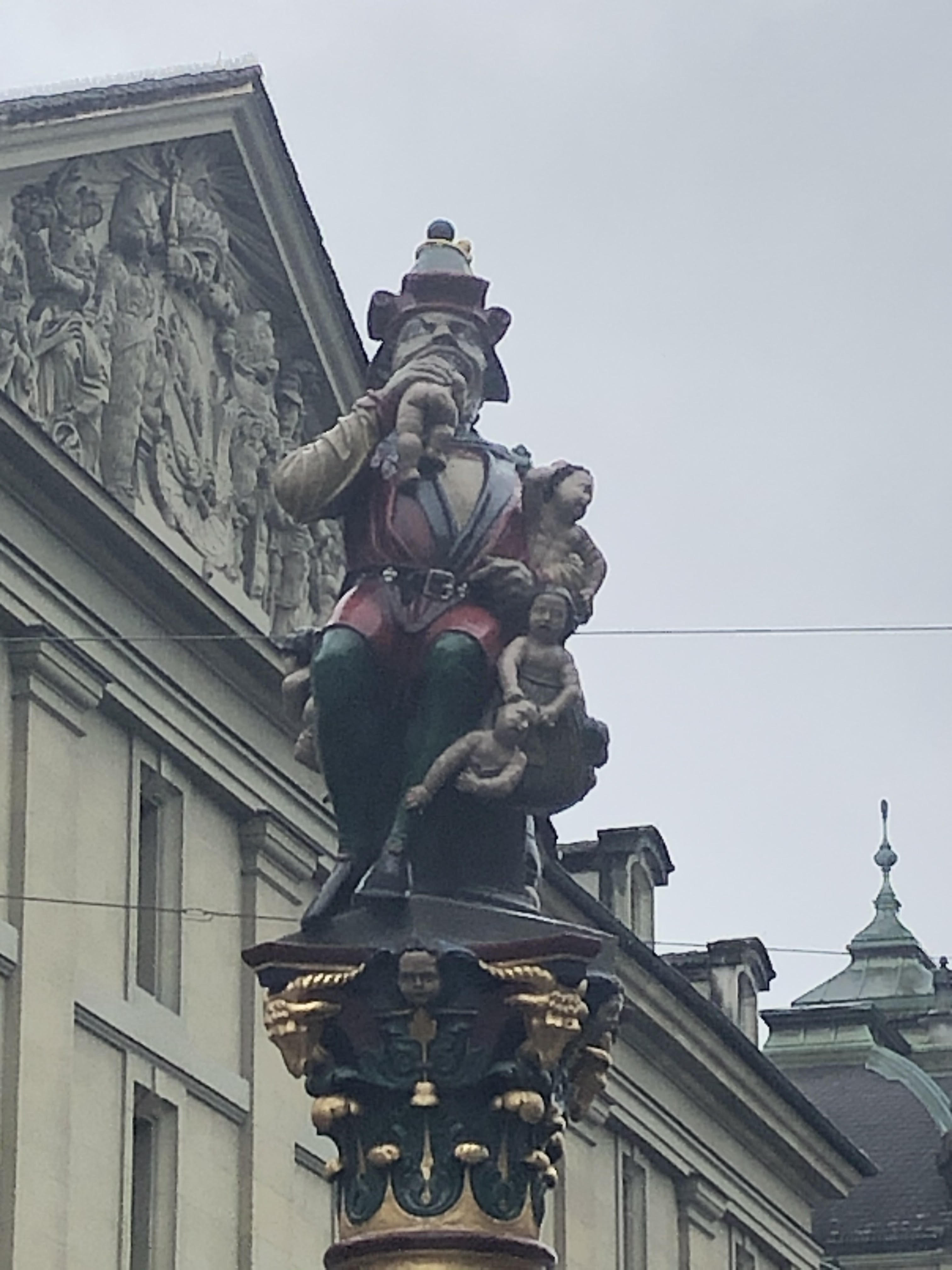 Child-Eater Fountain in Bern, Switzerland
