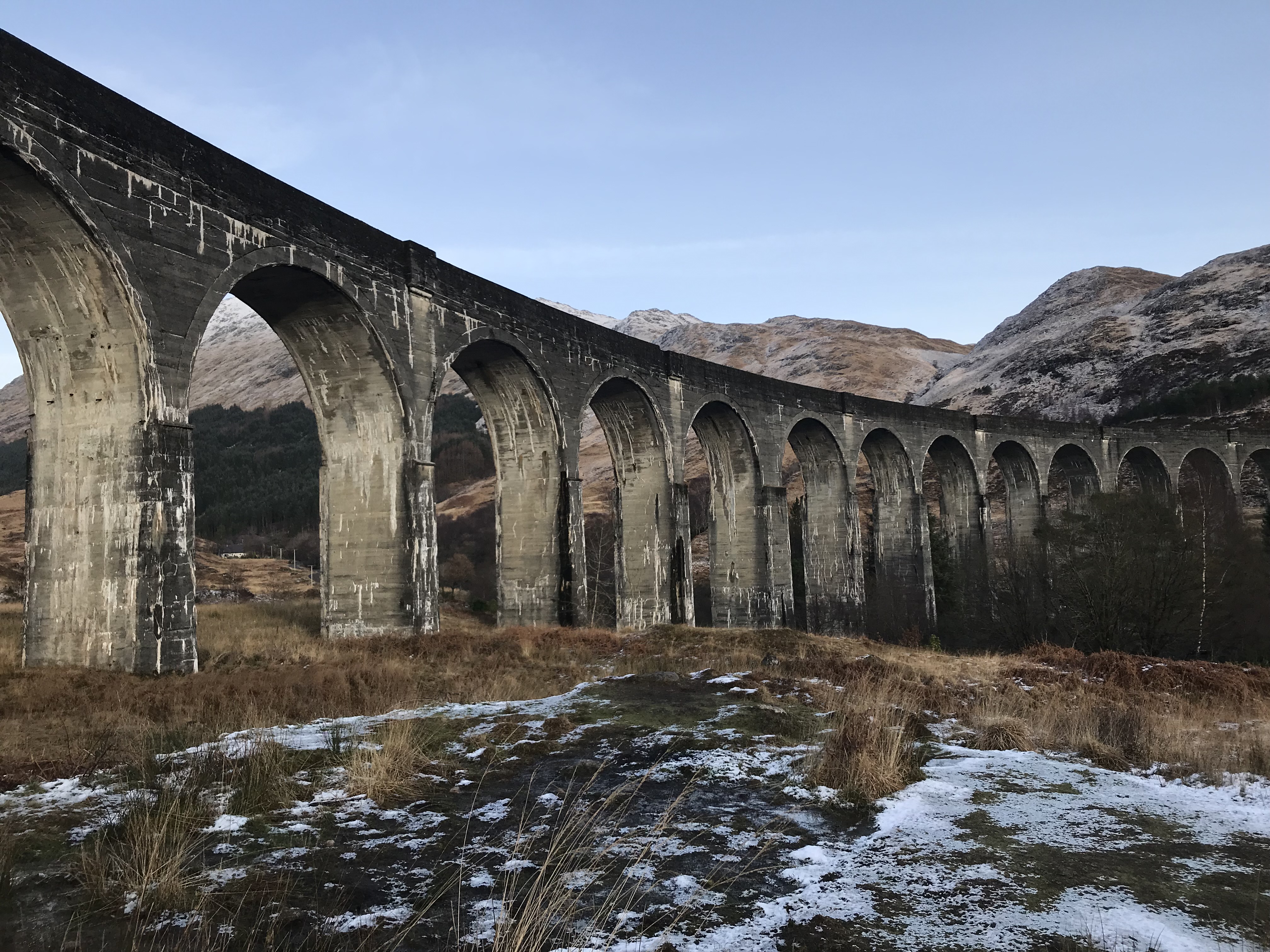 Glenfinnan Viaduct Bridge in Scotland